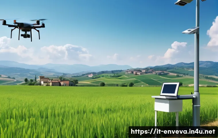 환경영향평가사의 미래 전망 - A modern environmental monitoring station set in a lush Italian countryside landscape during dayligh...