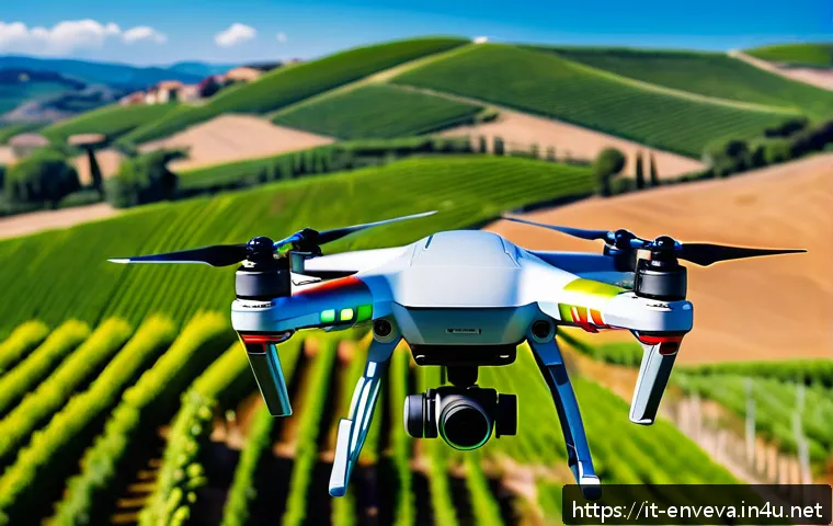환경영향평가와 관련된 최신 논문 리뷰 - A high-tech environmental monitoring scene featuring a drone equipped with multispectral cameras fly...